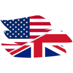 bandera estados unidos reino unido aprender cursos clases de inglés profesional americano británico