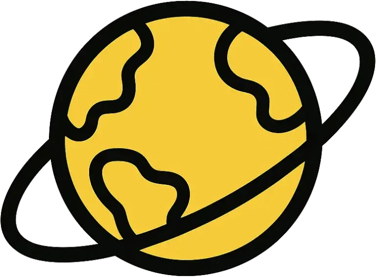 icono mundo lleno de profesores nativos que enseñan idiomas